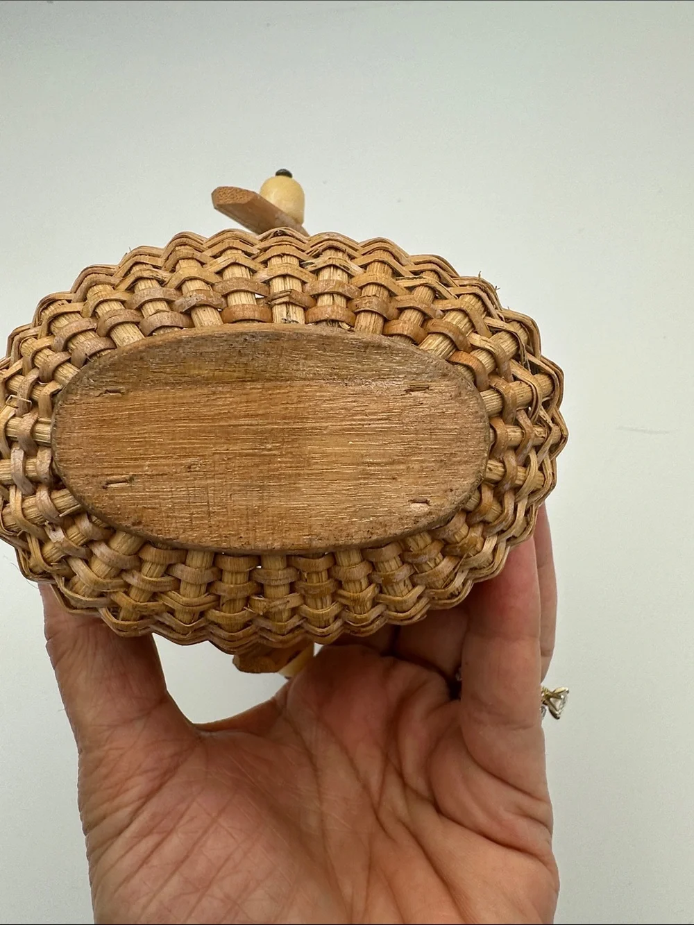 miniature handcrafted Nantucket Lightship Basket